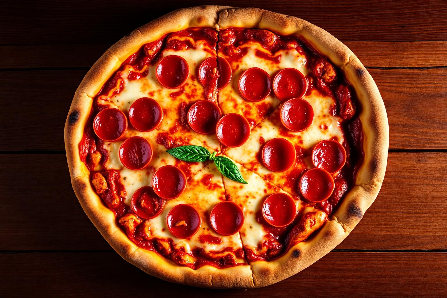 Hot fresh pizza